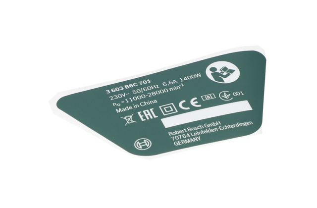 TiP ETiKETi - 1601118N14 - BOSCH YEDEK PARCA