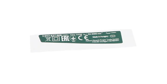 TiP ETiKETi - 160111A2GV - BOSCH YEDEK PARCA