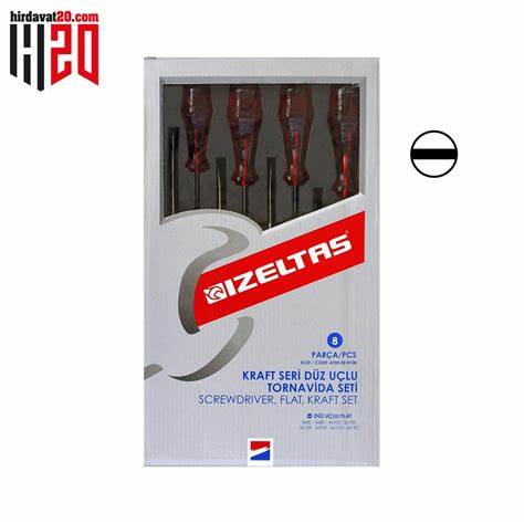 iZELTAŞ KRAFT SERi DÜZ UÇLU TORNAVIDA  8X200