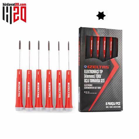 iZELTAŞ ELEKTRONiKÇi TiP KLEMENS TORX UÇLU TORNAViDA TAKIMI 6 PARÇA