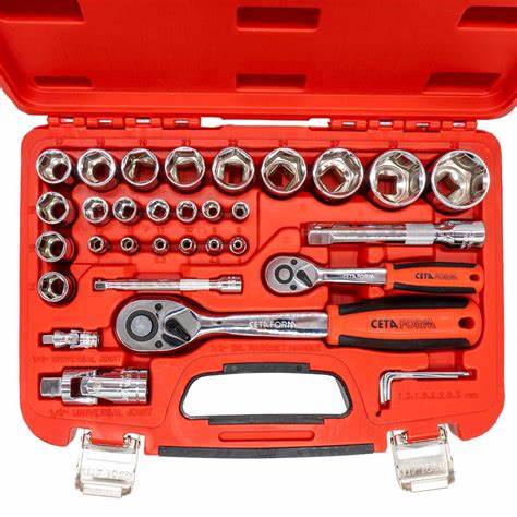35 Parça 1/4"+ 1/2" 6 Köşe Lokma Takımı
