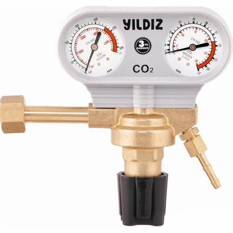 YILDIZ CO2 BASINÇ DÜŞÜRÜCÜ W 21.80 X 1/14'' MANOMETRELi 21 L/MiN