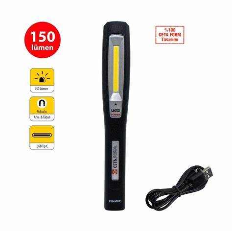 ŞARJLI LED KALEM TiPi ÇALIŞMA LAMBASI - 150 LÜMEN