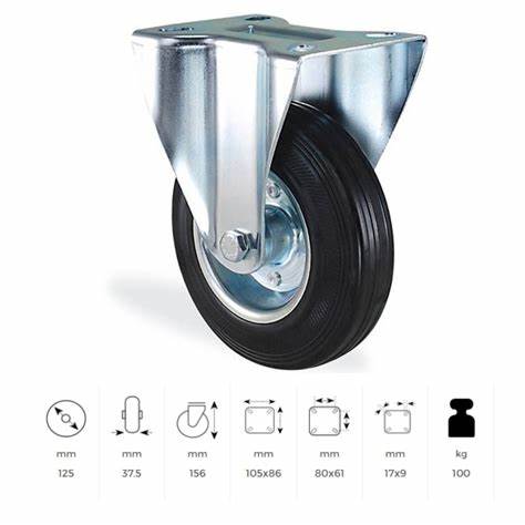 KAMA SERViS TEKERi SABiT 125 MM (SLP125i)