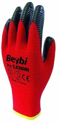 BEYBi ZEBRA ELDiVEN KIRMIZI SiYAH NO:10