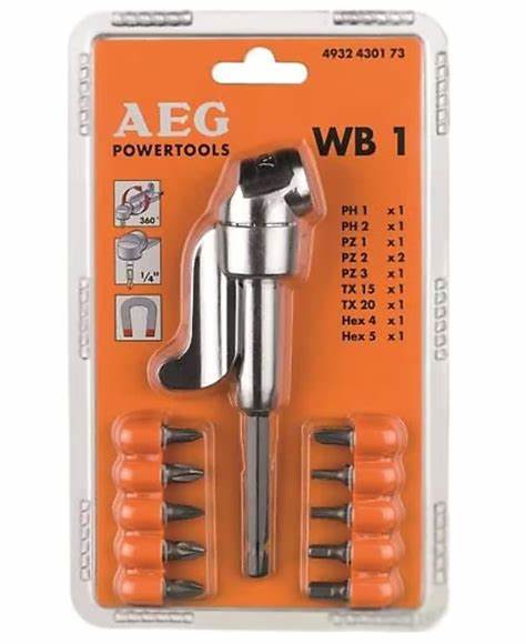 AEG  ViDALAMA KÖŞE ADAPTÖRÜ WB1 (+10 PRÇ UÇ)