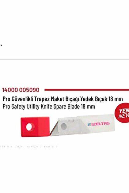 iZELTAŞ PRO GÜVENLiKLi TRAPEZ MAKET BIÇAĞI YEDEK BIÇAK