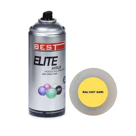 BEST SPREY BOYA ELiTE 400 ML RAL1007 SARI