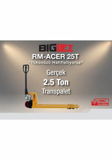 BiGLiFT TRANSPALET ACER-25T KIRMIZI TEKER 2.5 TON
