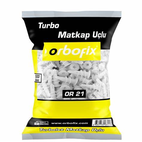 BURGULU ALÇIPAN DUBELi PLASTiK (TURBOLET) 500 ADET