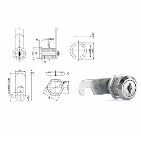 CANEX MANDALLI ÇEKMECE KiLiDi NiKEL 20 MM