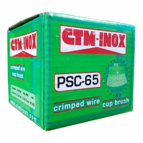 CTM PASLANMAZ SAÇAKLI ÇANAK FIRÇA (PSC-65) 65 MM