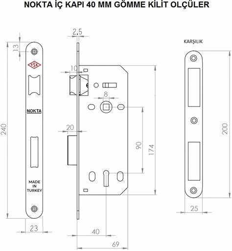 DOORAKS ODA KAPI KiL.SESSiZ NiKEL OVAL 40 MM 401