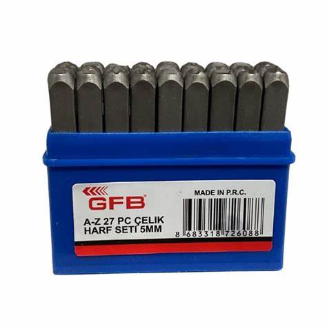 GFB ÇELiK HARF TAKIMI 5 MM KOD:6794