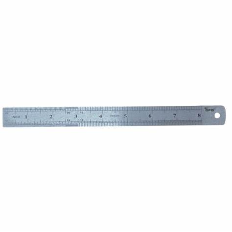 GFB PASLANMAZ ÇELiK CETVEL 200 MM  KOD:1443