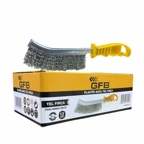 GFB PASLANMAZ PLASTiK SAPLI TEL FIRÇA KOD:5127