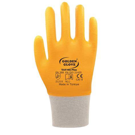 GOLDEN GLOVE TAY-02+PLUS NiTRiL ELDiVEN SARI NO:9