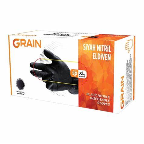GRAIN FORCE SiYAH NiTRiL MUAYENE ELDiVEN EXTRA L
