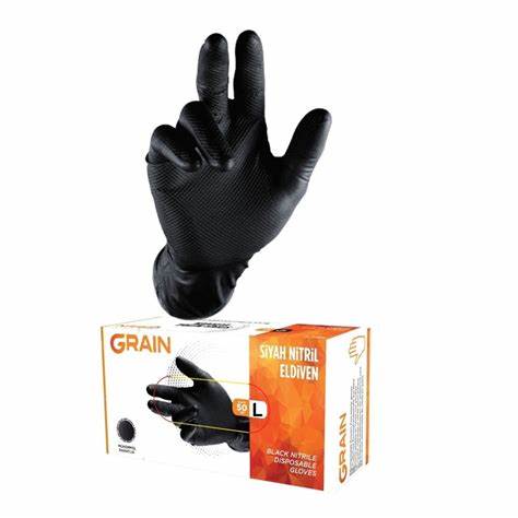 GRAIN FORCE SiYAH NiTRiL MUAYENE ELDiVEN LARGE