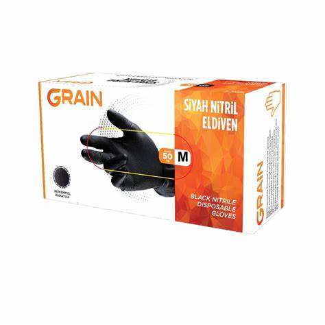 GRAIN FORCE SiYAH NiTRiL MUAYENE ELDiVEN MEDiUM