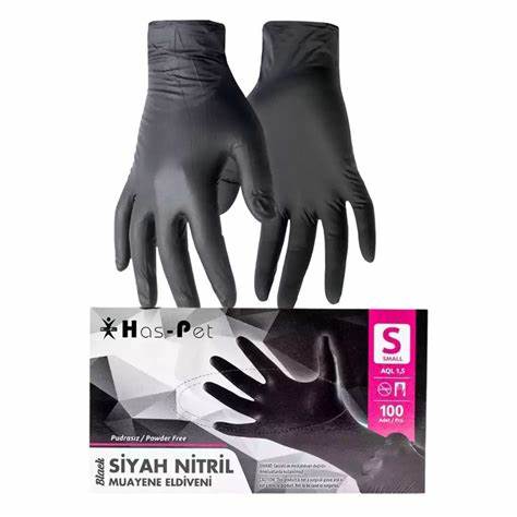 HASPET SiYAH PUDRASIZ NiTRiL MUAYENE ELDiVENi S