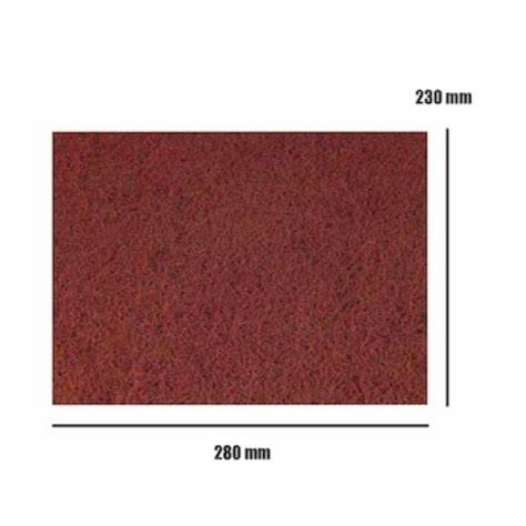 BRiTE ELYAF KEÇE ZIMPARA 230X280 KIRMIZI