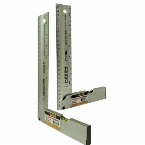MEŞEM ALÜMiNYUM MARANGOZ GÖNYE 25 CM KOD:560