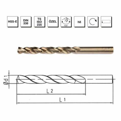 MTE HSS MATKAP UCU ALTIN SR DIN338 6 MM 5000600