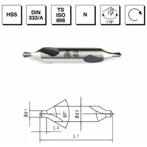 MTE HSS PUNTA MATKABI DIN333/A 2x5 10010200
