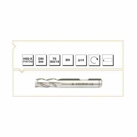 MTE HSSE PARMAK FREZE KISA DIN844 20 MM 276182000