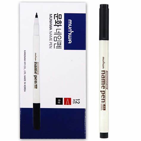 MUNHWA NAME PEN ASETAT KALEMi EXTRA FINE S SiYAH