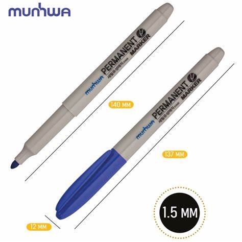 MUNHWA PERMANENT MARKER ASETAT KALEMi FINE MAVi