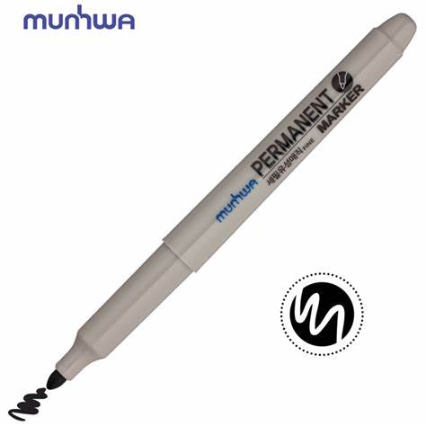 MUNHWA PERMANENT MARKER ASETAT KALEMi FINE SiYAH