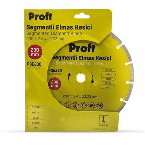PROFT SEGMENTLi ELMAS KESiCi 230X2.4X22 (PSE230)