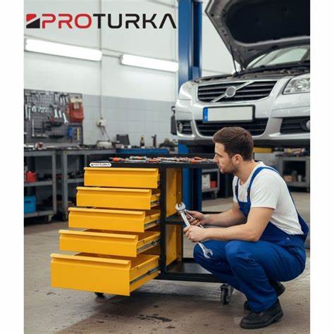 PROTURKA 5 ÇEKMECELi METAL TAKIM ARABASI