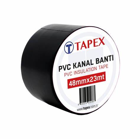 PVC KANAL (SARGI) BANTI SiYAH 48 MMX25 YDS (23 MT)