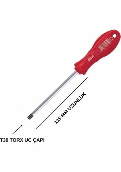 RXT0030 TORX UÇLU TORNAViDA T30X115 MM