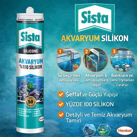 SiSTA AKVARYUM SiLiKONU ŞEFFAF 280 ML