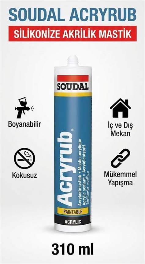 SOUDAL SiLiKONiZE MASTiK 500 GR ALTINMEŞE (174213)