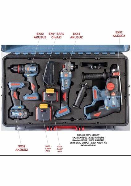 STECH-END AKÜLÜ 4 LÜ SET 20V SXS402