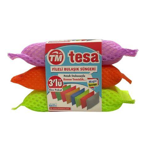 TESA TEMiZLiK PiLELi BULAŞIK SÜNGERi 3 LÜ TM-460
