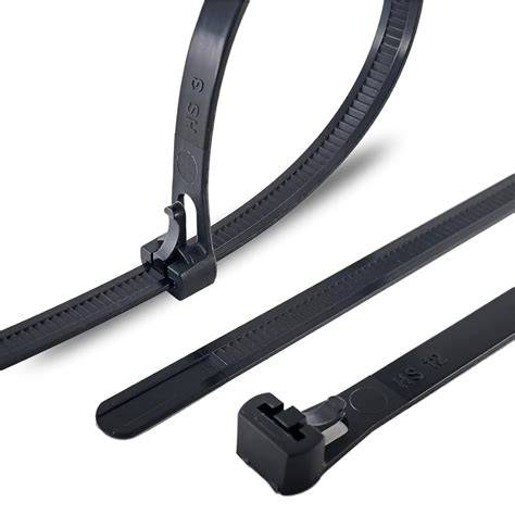 TEKRAR KULLANIMLIK KABLO BAĞI 7.5X370 (SiYAH)