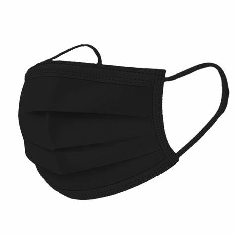 ÜÇ KATLI MEDiKAL MASKE SiYAH (KUTU 50 ADET)