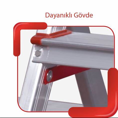AKROBAT ALÜMiNYUM ÇiFT ÇIKIŞLI MERDiVEN 5 Li