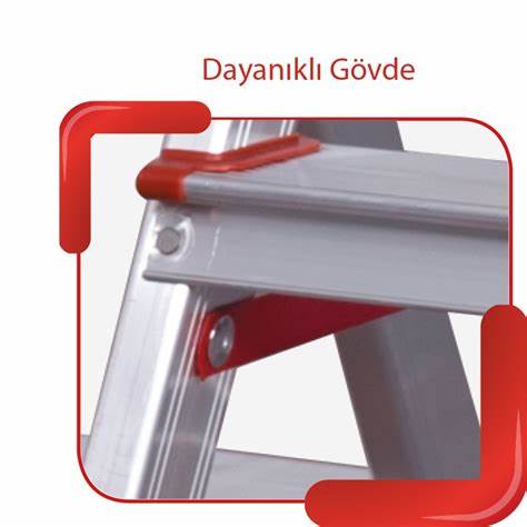 AKROBAT ALÜMiNYUM ÇiFT ÇIKIŞLI MERDiVEN 7 Li