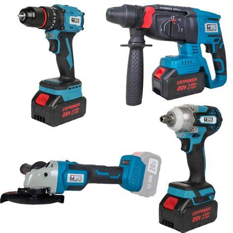 CATPOWER AKÜLÜ KOMBO SET 4 LÜ KÖMÜRSÜZ CAT1380
