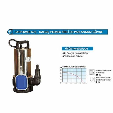 CATPOWER DALGIÇ POMPA FOSEPTiK PARÇALAYICI CAT615