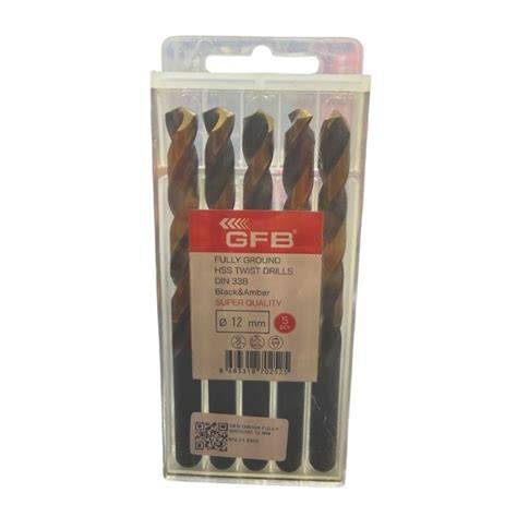 GFB DIN338 FULLY GROUND 12 MM