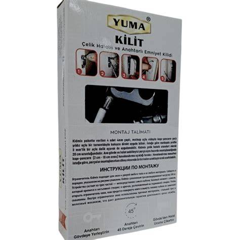 YUMA ÇELiK HALATLI ANAHTARLI MANDAL BEYAZ YM-755