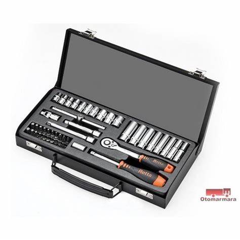 1/4" UZUN-KISA 6 KÖŞE LOKMA SETi 45 PARÇA